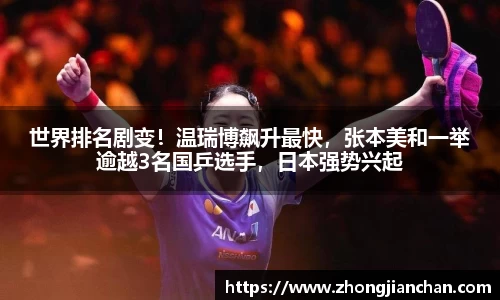 世界排名剧变！温瑞博飙升最快，张本美和一举逾越3名国乒选手，日本强势兴起